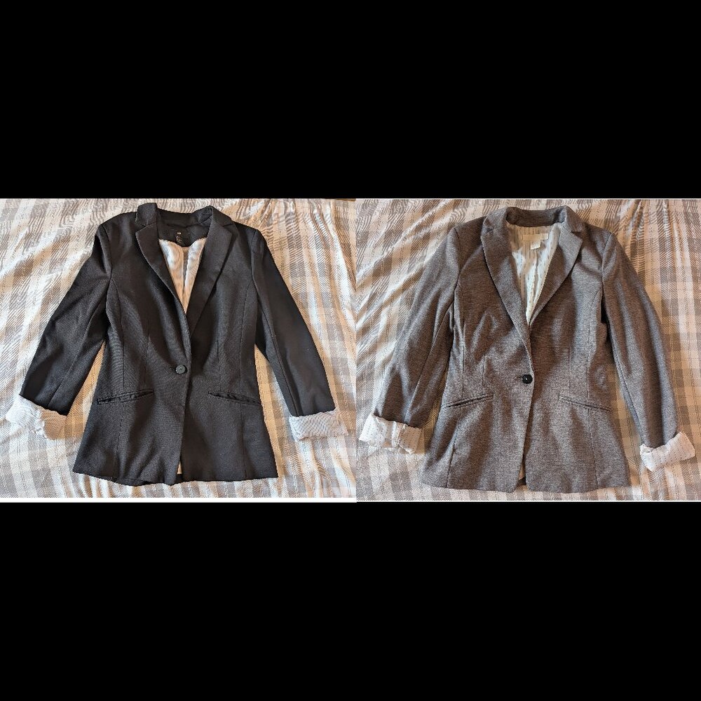 H&M Blazer (Black or Heathered Grey Size 4)